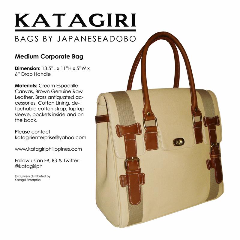 Medium Corporate Bag Cream/Brown