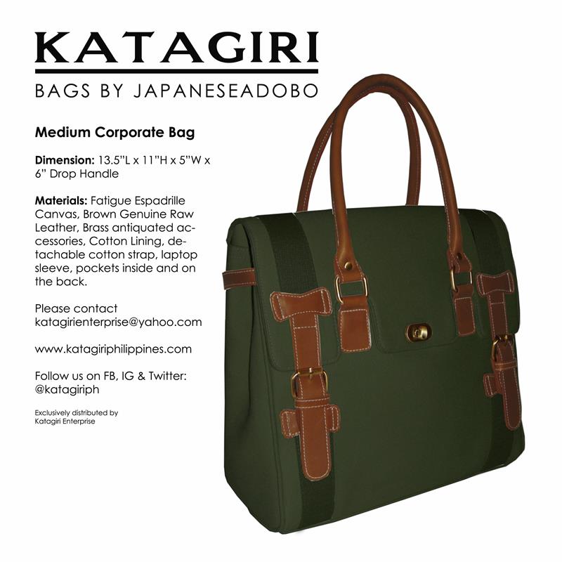 Medium Corporate Bag Fatigue Espadrille/Brown