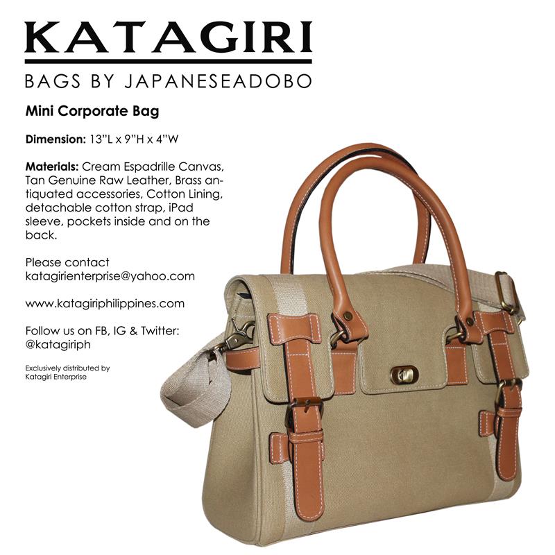 Mini Corporate Bag Cream/Brass