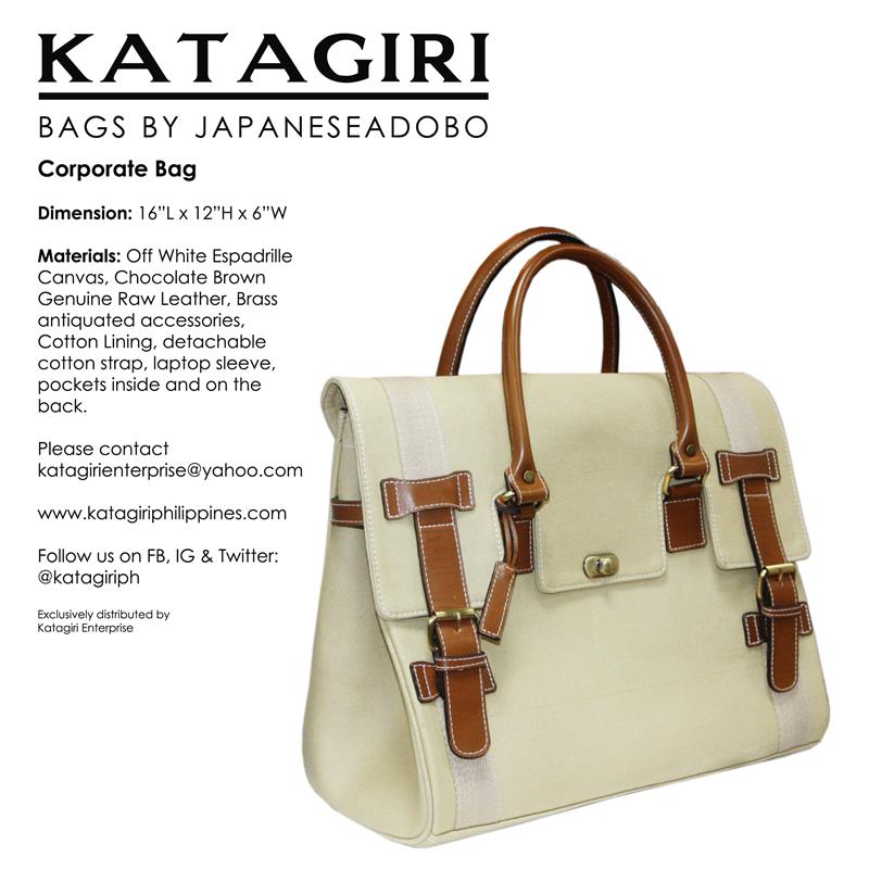 Corporate Bag Off White/Chocolate Brown