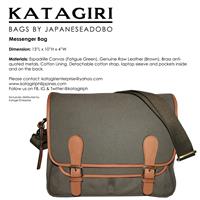 Messenger Bag Fatigue Green/Brown
