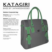 Medium Corporate Bag Grey/Green