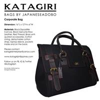 Corporate Bag Black/Red thread