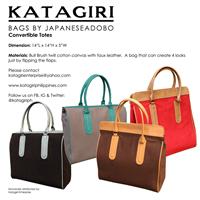 Convertible Tote Red