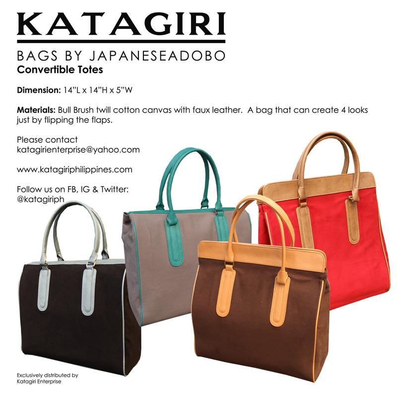 Convertible Tote Red