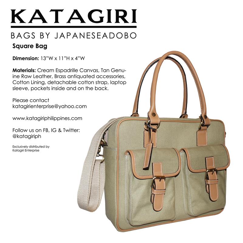 Square Bag Cream/Tan